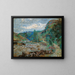 Moulin Bouchardon à Crozant - Armand Guillaumin — kehystetty taideteos seinällä