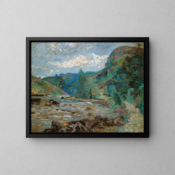 Moulin Bouchardon à Crozant - Armand Guillaumin — kehystetty taideteos seinällä