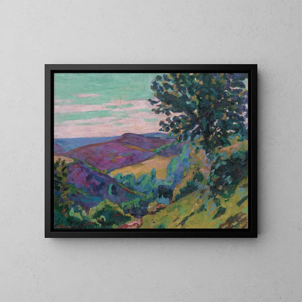 Crozantin maisemasta - Armand Guillaumin — kehystetty taideteos seinällä