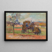 Metsäinen maisema - Armand Guillaumin — kehystetty taideteos seinällä