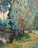 Metsäinen maisema lammella - Armand Guillaumin — näkymä teoksesta