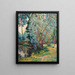 Metsäinen maisema lammella - Armand Guillaumin — kehystetty taideteos seinällä