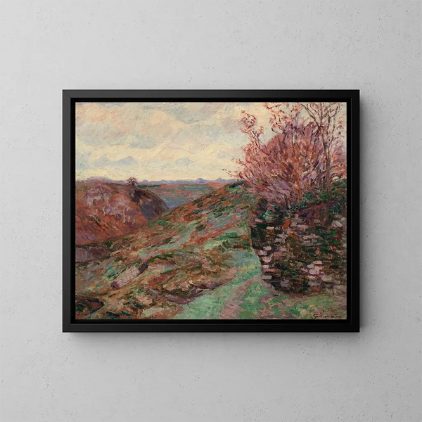 maisemasta - Armand Guillaumin — kehystetty taideteos seinällä