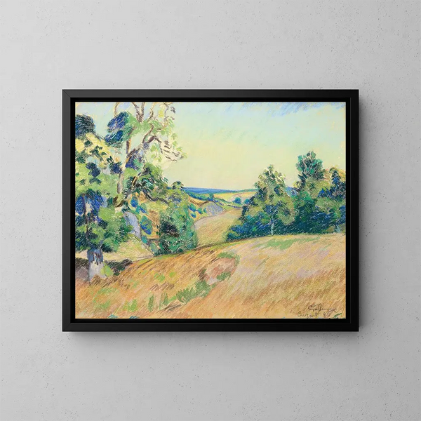 Crozantin maisemasta - Armand Guillaumin — kehystetty taideteos seinällä