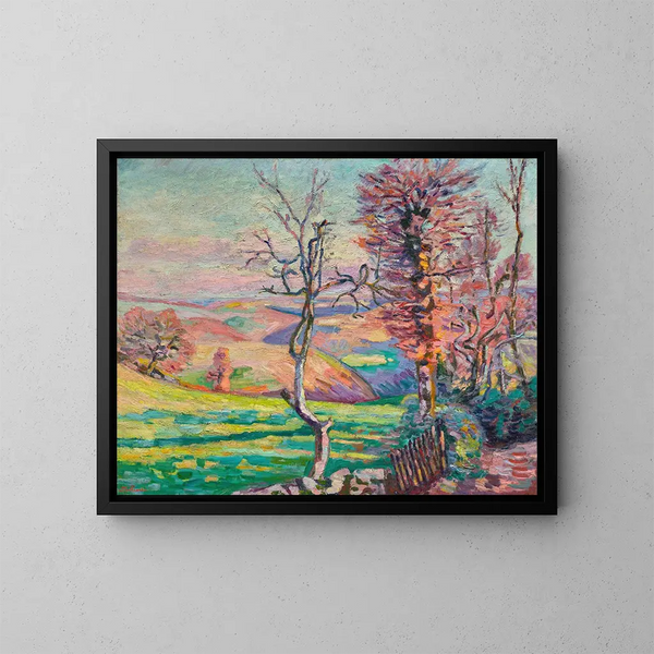 Crozantin maisemasta, Creuse - Armand Guillaumin — kehystetty taideteos seinällä