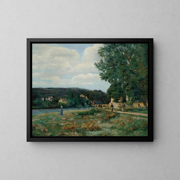 Paysage de l'Île-de-France - Armand Guillaumin — kehystetty taideteos seinällä
