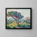 Etelän maisemasta Bruscista katsottuna - Armand Guillaumin — kehystetty taideteos seinällä