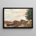 Île-de-France-veneponttien - Armand Guillaumin — kehystetty taideteos seinällä