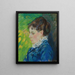 naisen muotokuvasta taiteilijan - Armand Guillaumin — kehystetty taideteos seinällä