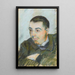 Miehen muotokuva - Armand Guillaumin — kehystetty taideteos seinällä