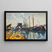 Quai de la Seine, Pariisi - Armand Guillaumin — kehystetty taideteos seinällä