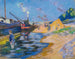 Quai de la Seine à Paris, la Sablire - Armand Guillaumin — näkymä teoksesta