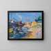 Quai de la Seine à Paris, la Sablire - Armand Guillaumin — kehystetty taideteos seinällä