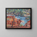 Rochers de l'île Besse à Agay - Armand Guillaumin — kehystetty taideteos seinällä