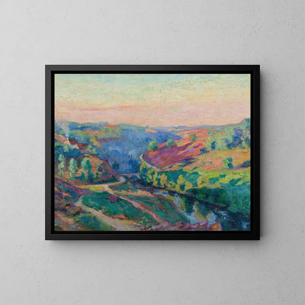 Vallée de la Creuse - Armand Guillaumin — kehystetty taideteos seinällä