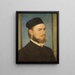 Le peintre Franz von Lenbach - Arnold Böcklin — kehystetty taideteos seinällä