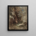 Faune et nymphe dans les bois - Arnold Böcklin — kehystetty taideteos seinällä