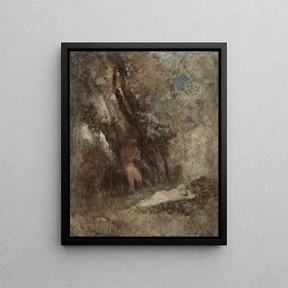 Arnold Bcklin - Faun and Nymph in the Woods.webp
