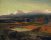 maisemasta auringonlaskussa 1849 - Arnold Böcklin — näkymä teoksesta