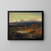 maisemasta auringonlaskussa 1849 - Arnold Böcklin — kehystetty taideteos seinällä