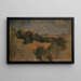 Maisemamaalaus Palestrinan lähellä - Arnold Böcklin — kehystetty taideteos seinällä