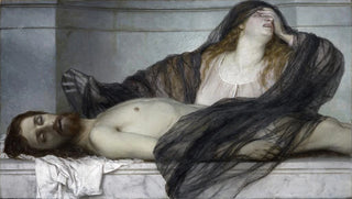 Arnold Bcklin - Magdalene Grieving over the Body of Christ.webp