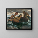 Meriai-idylli maalaus - Arnold Böcklin — kehystetty taideteos seinällä