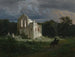 Maisema yöllä raunioiden kanssa - Arnold Böcklin — näkymä teoksesta