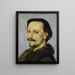 Adolf Bayersdorferin muotokuva - Arnold Böcklin — kehystetty taideteos seinällä