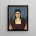 Clara Bruckmann-Böcklinin, taiteilijan vanhimmasta tyttärestä - Arnold Böcklin — kehystetty taideteos seinällä
