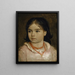Lucia-portretti, taiteilijan tytär - Arnold Böcklin — kehystetty taideteos seinällä