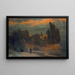 Villa meren rannalla - Arnold Böcklin — kehystetty taideteos seinällä