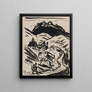 Arnold Peter WeiszKubnan - Landscape with two figures.webp