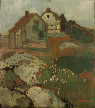 Arnulf verland - Landskap med hus.webp