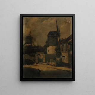 Arsne Dsir dHaussy - Le moulin de la Galette et le moulin Blutefin Montmartre 18me arrondissement.webp