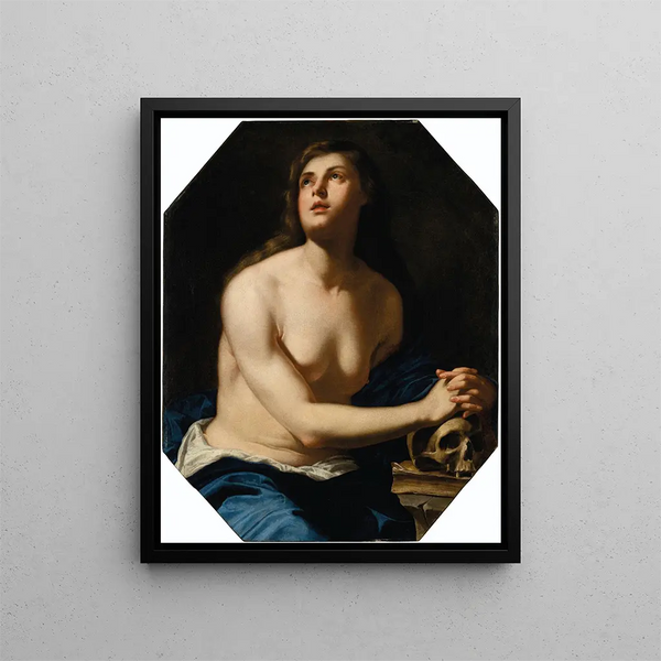 La Madeleine pénitente - Artemisia Gentileschi — kehystetty taideteos seinällä