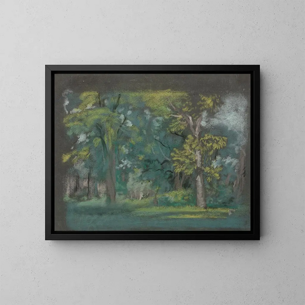 Arbres - Arthur Bowen Davies — kehystetty taideteos seinällä