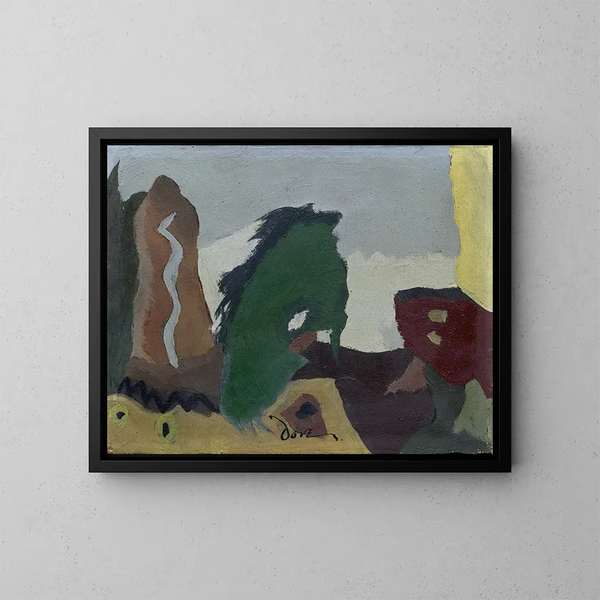 Au bord du lac - Arthur Dove — kehystetty taideteos seinällä