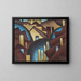 Nature symbolisée n° 1: Toits - Arthur Dove — kehystetty taideteos seinällä