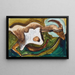 Tutkimus vuohesta - Arthur Dove — kehystetty taideteos seinällä