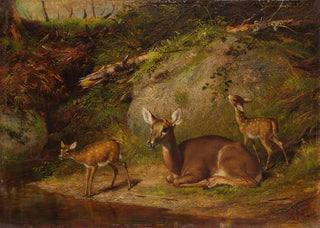 Arthur Fitzwilliam Tait - Doe and Two Fawns.webp