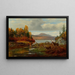 Syksyn lopun maalaus, Long Lake, Hamiltonin piiri, New York, Adirondackit - Arthur Fitzwilliam Tait — kehystetty taideteos seinällä