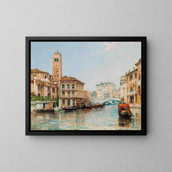 Venise - Arthur Joseph Meadows — kehystetty taideteos seinällä