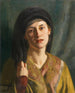 Portrait d'une femme en robe orientale - Arthur Kampf — näkymä teoksesta