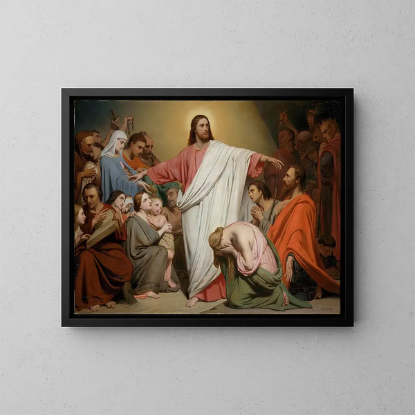 Christ Rémunérateur - Ary Scheffer — kehystetty taideteos seinällä