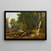 Kattauksen metsänäkymä Catskillsissa - Asher Brown Durand — kehystetty taideteos seinällä