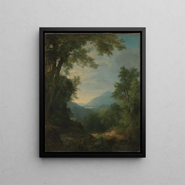 maisema - Asher Brown Durand — kehystetty taideteos seinällä
