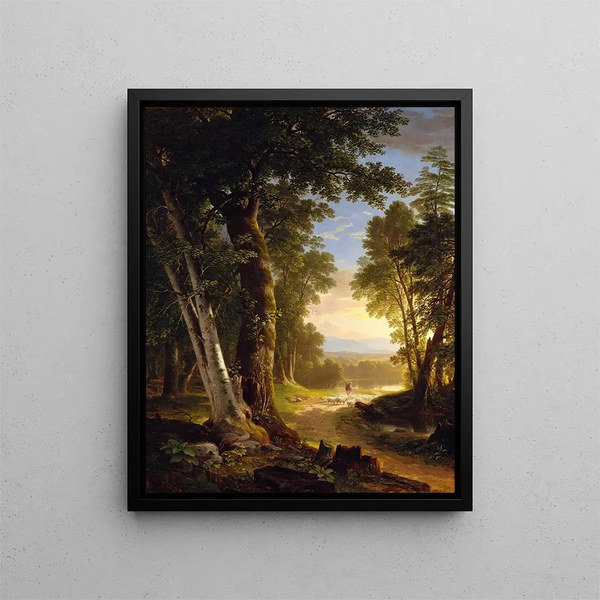 Les Hêtres - Asher Brown Durand — kehystetty taideteos seinällä