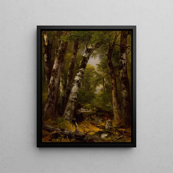 Woodland Glen - Asher Brown Durand — kehystetty taideteos seinällä
