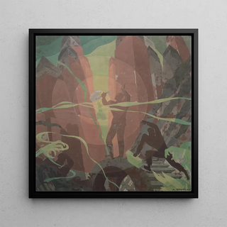 Aspects de la vie nègre : Chanson des tours - Aaron Douglas